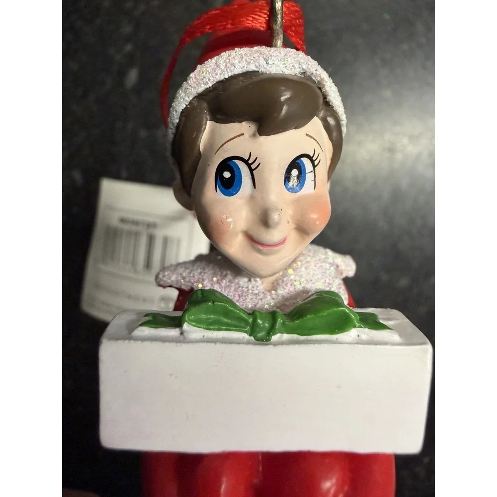 New W/Tags Department 56 Elf‎ On The Shelf Personalization Christmas Ornament